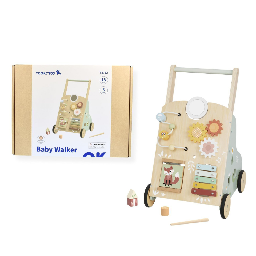 TookyToy - Multi-Activity Baby Walker with Bead Maze & Xylophone