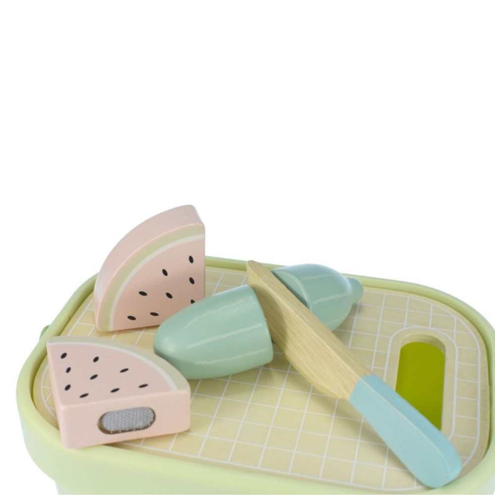 TookyToy - Wooden Cutting Food Play Set