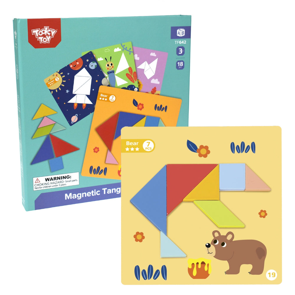 TookyToy - Magnetic Tangram Play Set