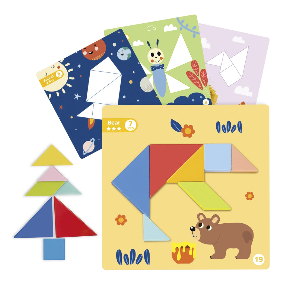 TookyToy - Magnetic Tangram Play Set