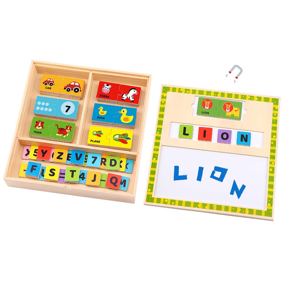 TookToy - Learning the Alphabet Wooden Puzzle Box
