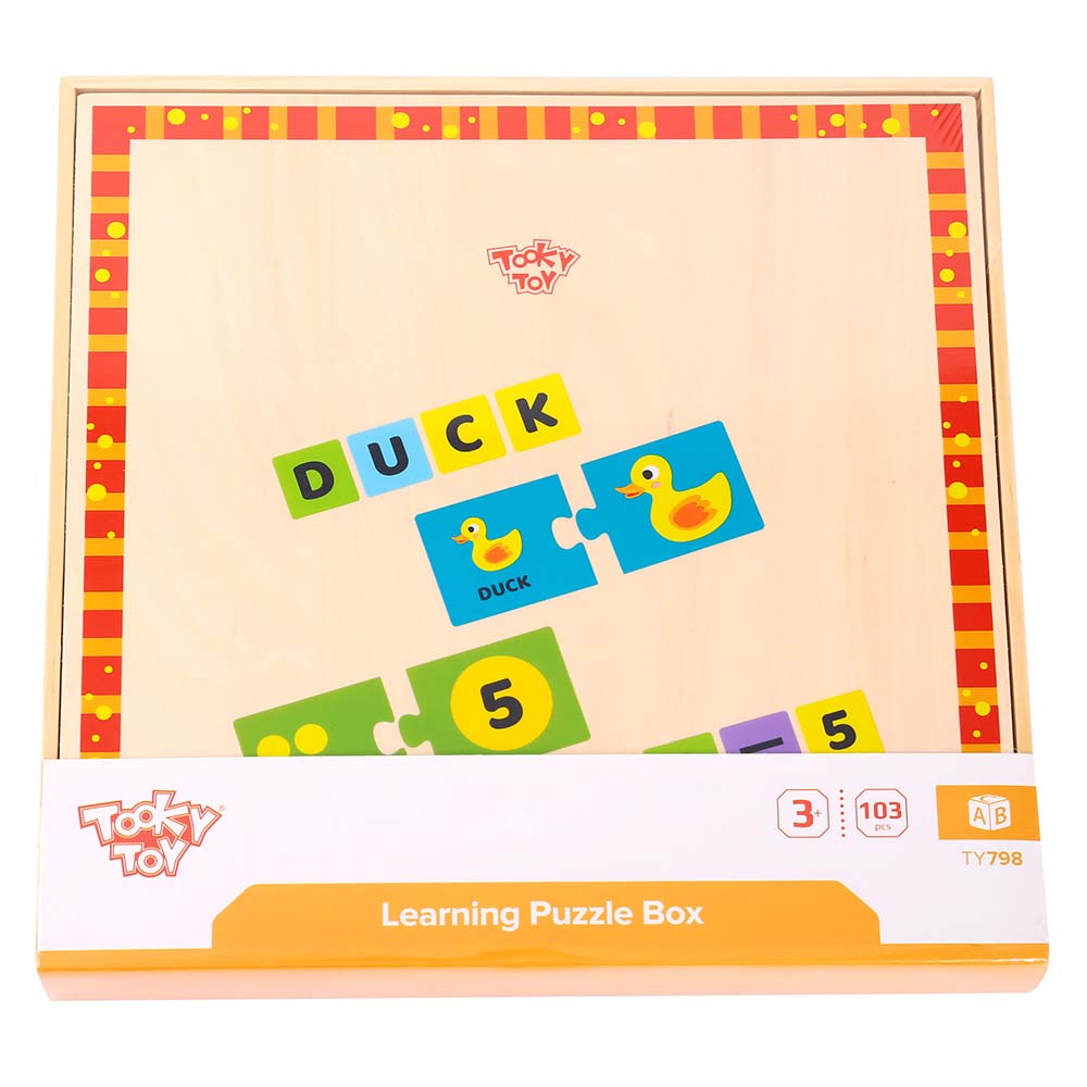 TookToy - Learning the Alphabet Wooden Puzzle Box