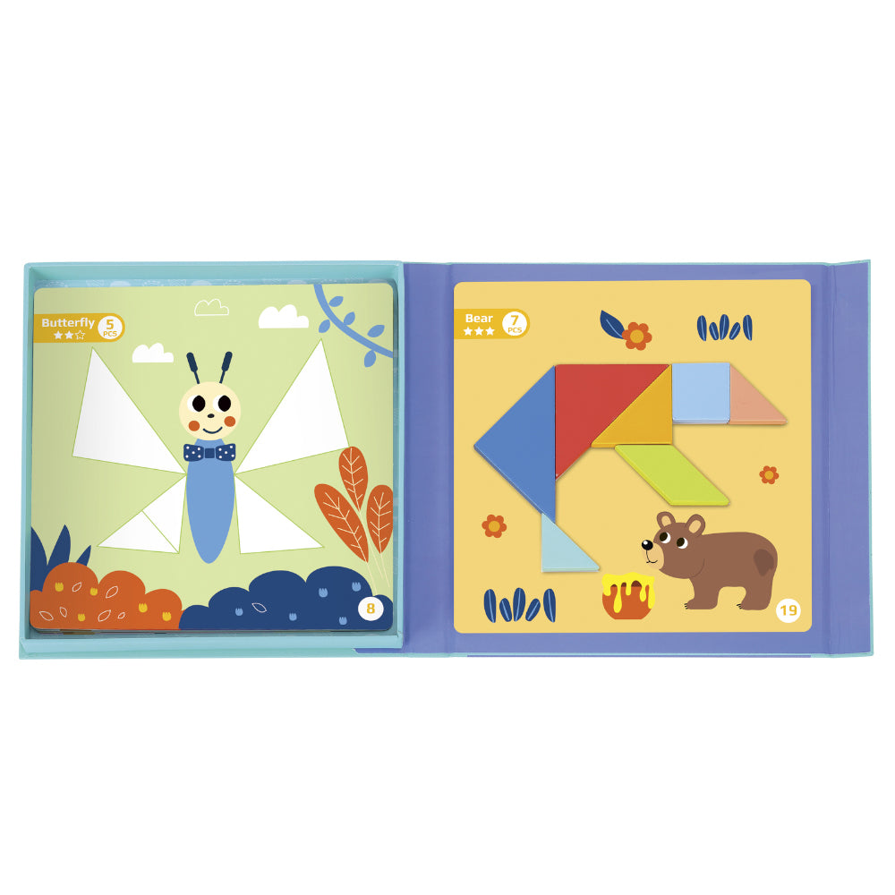 TookyToy - Magnetic Tangram Play Set