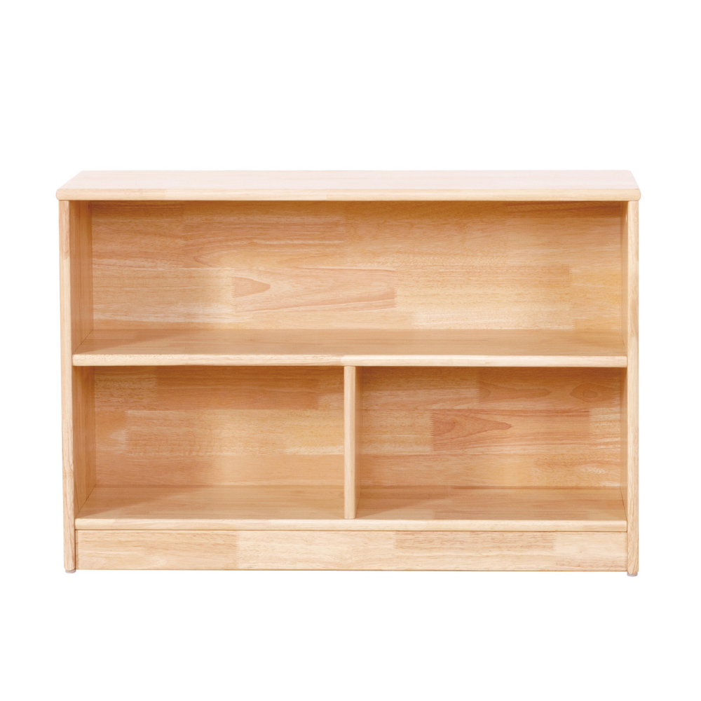 Wooden Shelf and Toy Storage for Kids Room: Rubber wood 60x90cm
