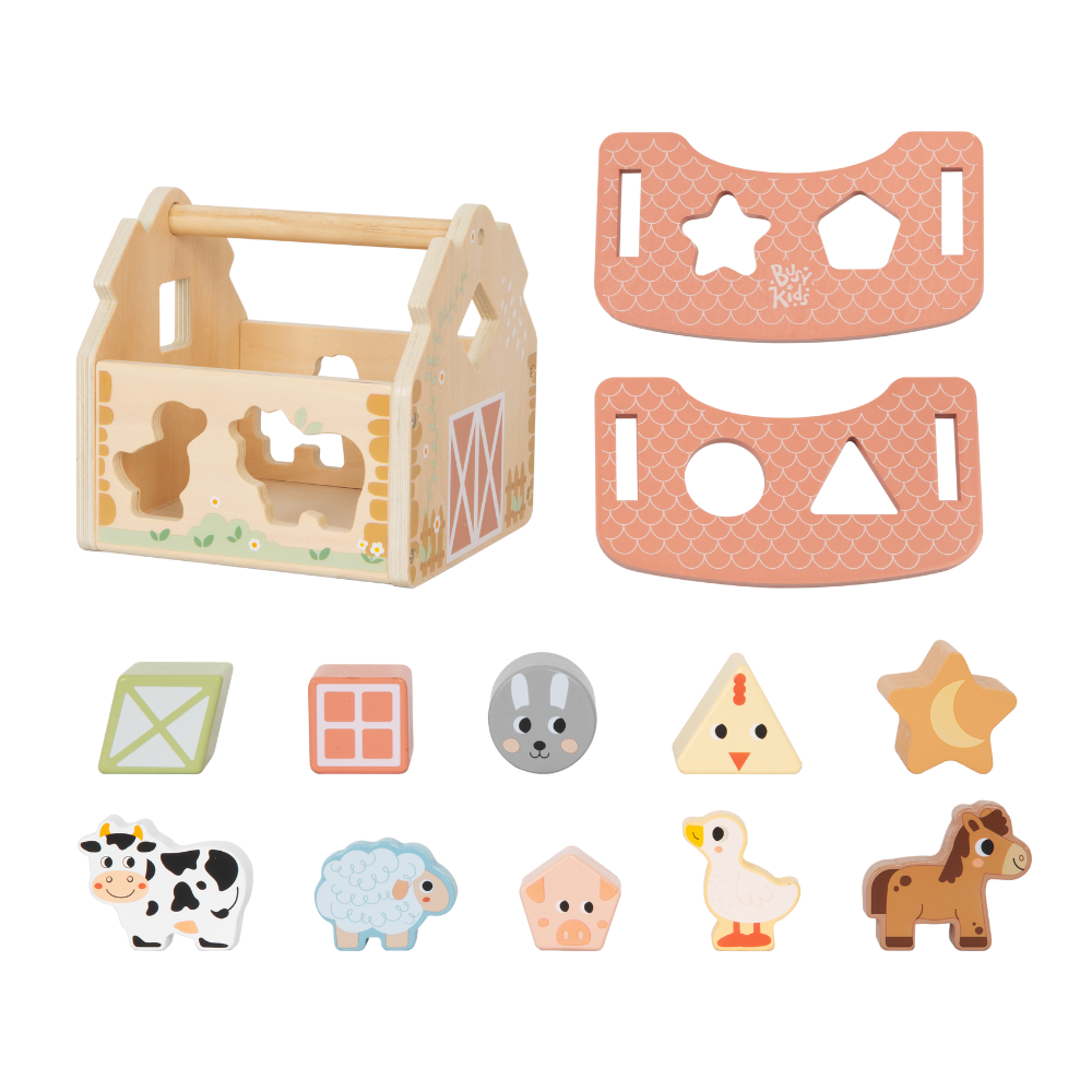 TookyToy- Farm Animals Shape Sorter
