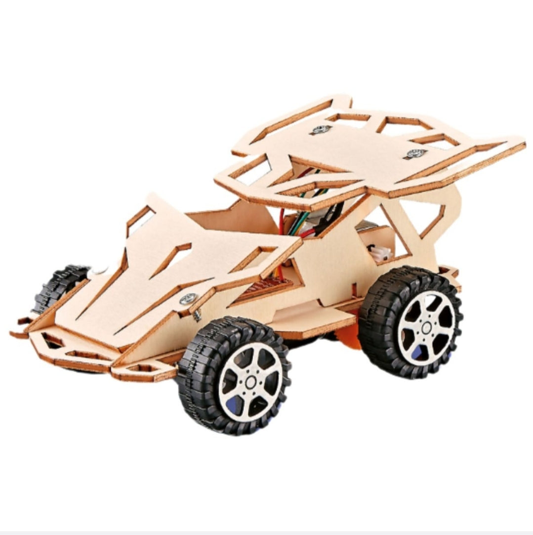 STEM Wooden Radio Control Car Kit - DIY Remote Control Building Toy